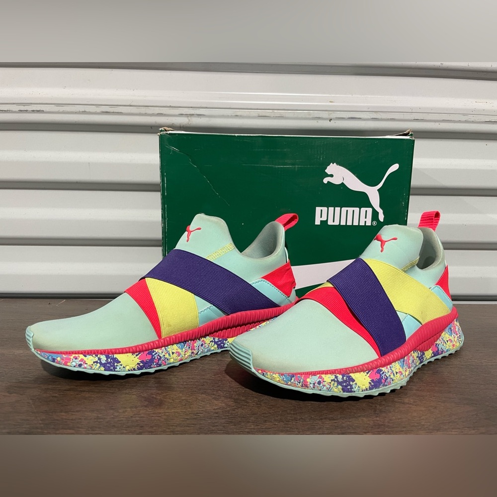RARE Puma Tsugi Zephyr Pollock Island Paradise Plasma Size 7 Childrens 367552 02